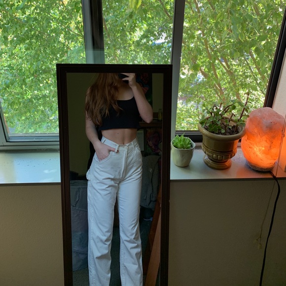 Brandy Melville Pants - Brandy Melville white cargo pants!!